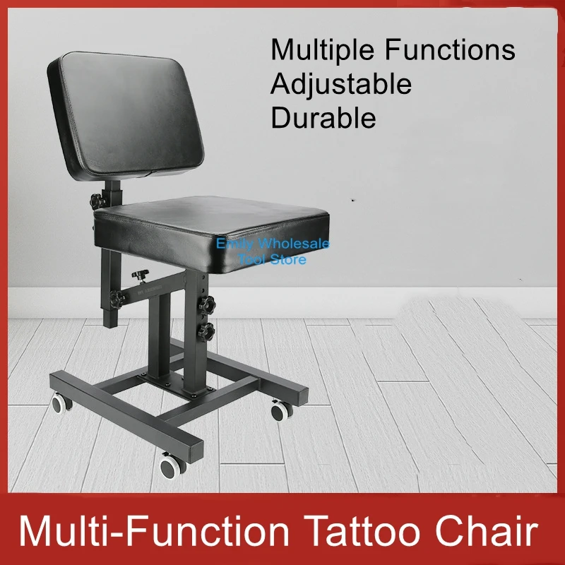 

Upgraded Multi-Function Tattoo Chair with Swivel Wheels Tattoo Artist Chair