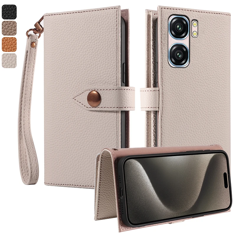 

100% Real leather multifunctional card slot wallet Cover For Oukitel C58 C57 Pro C57S C53 P1 Magnetic skin Flip shockproof Case