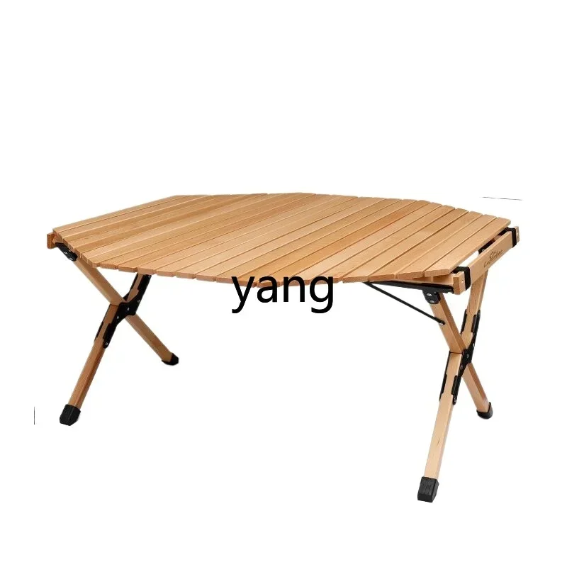 

Lmm outdoor barbecue octagonal table oversized camping wind folding table