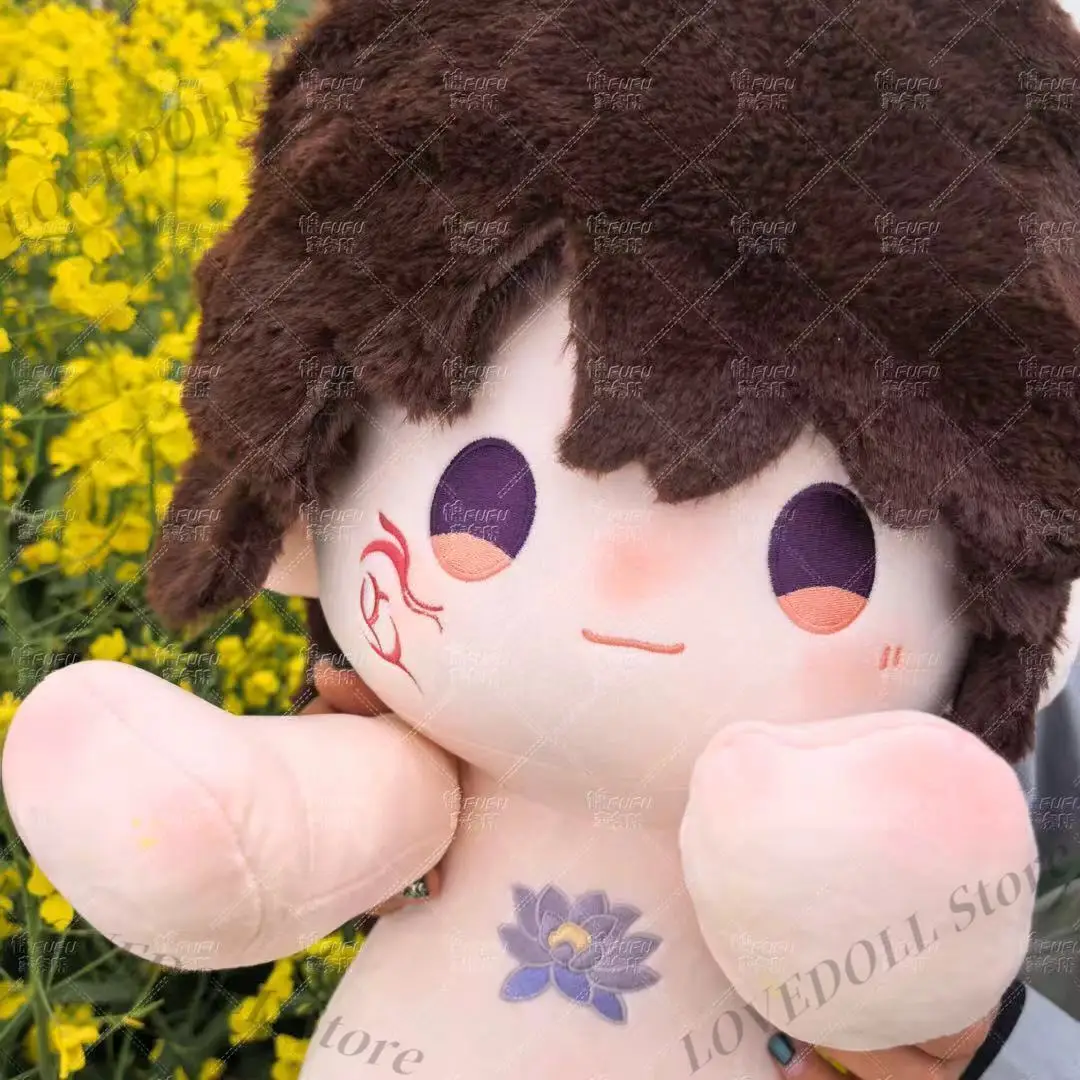 Ancient Caleb Anime Love and Deepspace Figure Model Sitting Posture Plush Cotton Doll Toy 40cm Dress Up Plushie Cosplay Gift