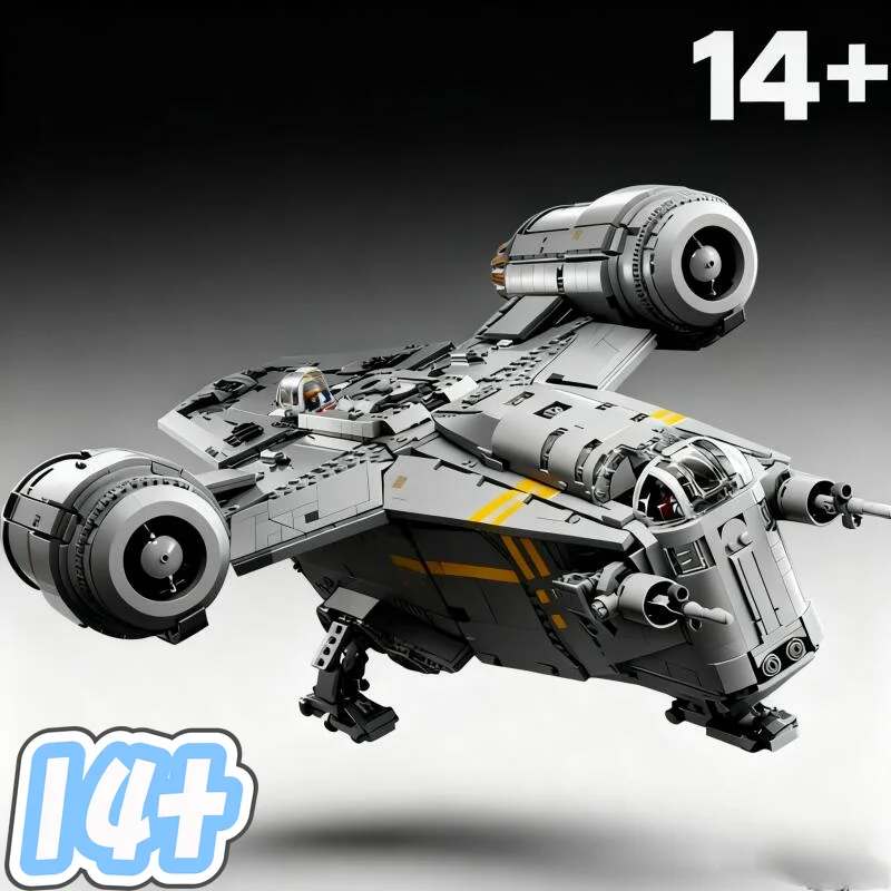 

MINSIO 2025 75331 UCS 6187PCS Large The Razor Crest Building Blocks Model Bricks Home Decor Toys Christmas Birthday Gifts