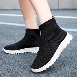 Unisex Sock Sneakers Men Trendy Hip-hop Sports Shoes Women Mesh Breathable Jogging Shoes Oversize Walking Shoes Male Footwear