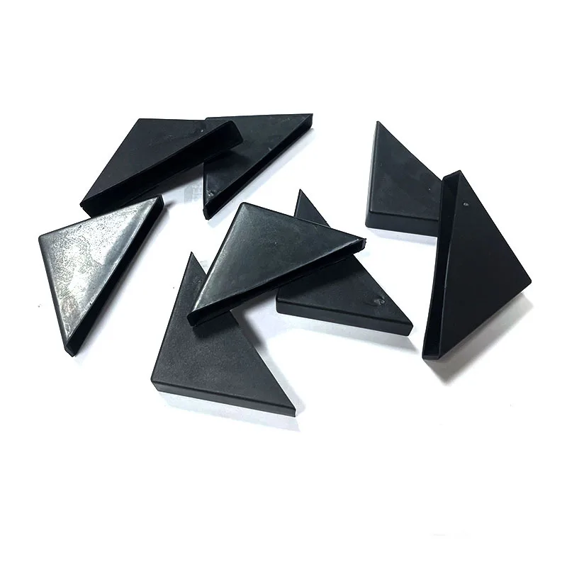 100Pcs Black Plastic Shape Triple Cornered Tile Marble Granite Slab Sheet Panel Glass Corner Protector Cushion Packing