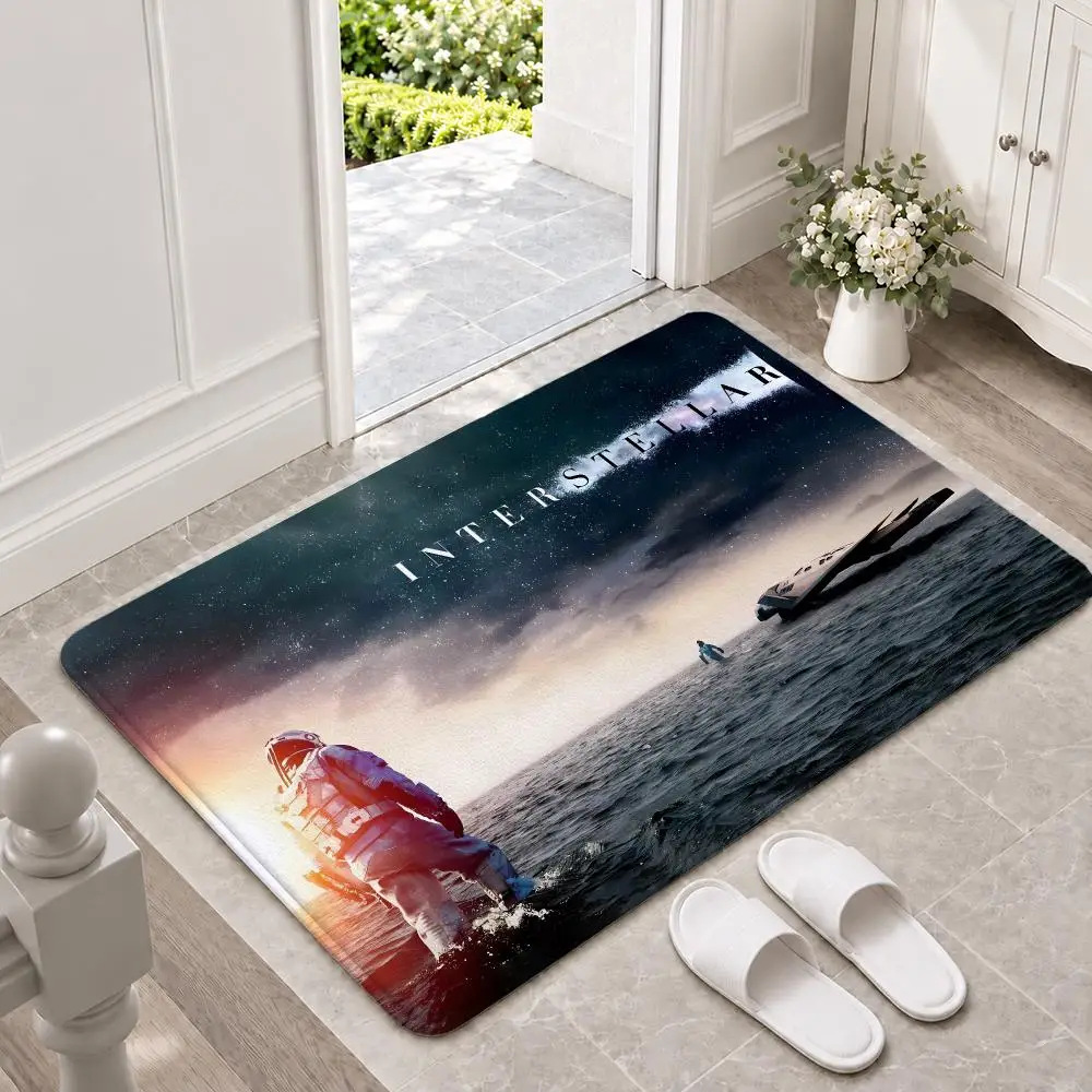 movie Interstellar Floor Mat Doormat Non-Slip Floor Mat Rug for Bathroom Kitchen Entryway Indoor Outdoor Home Decor