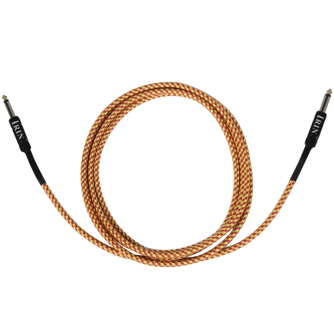 IRIN-Cable de Audio de 3M para guitarra eléctrica, Conector de níquel colorido, amplificador de bajo eléctrico, accesorio de piezas de guitarra