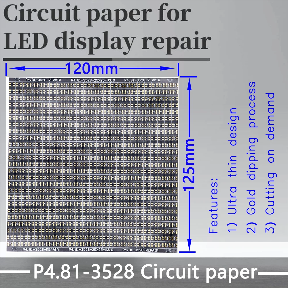 Imagem -04 - Pcb Pad Repair Paper para Reparar Pcb Módulo Led P4.81 P4.812121 2727 120x120 mm