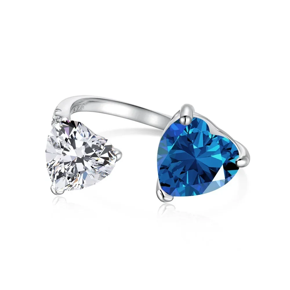 

New S925 Sterling Silver French Wedding Banquet Girl Ring Sweet Love Proposal Ring Wedding