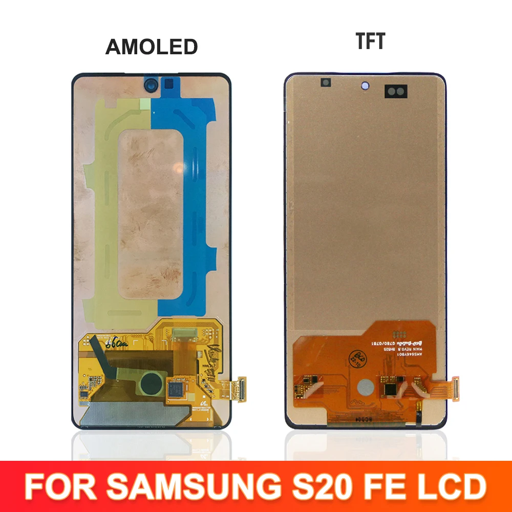 100% Tested For Samsung Galaxy S20 FE G780F G780F/DSM G780G LCD Display Touch Digitizer Assembly For S20FE  Screen Replacement