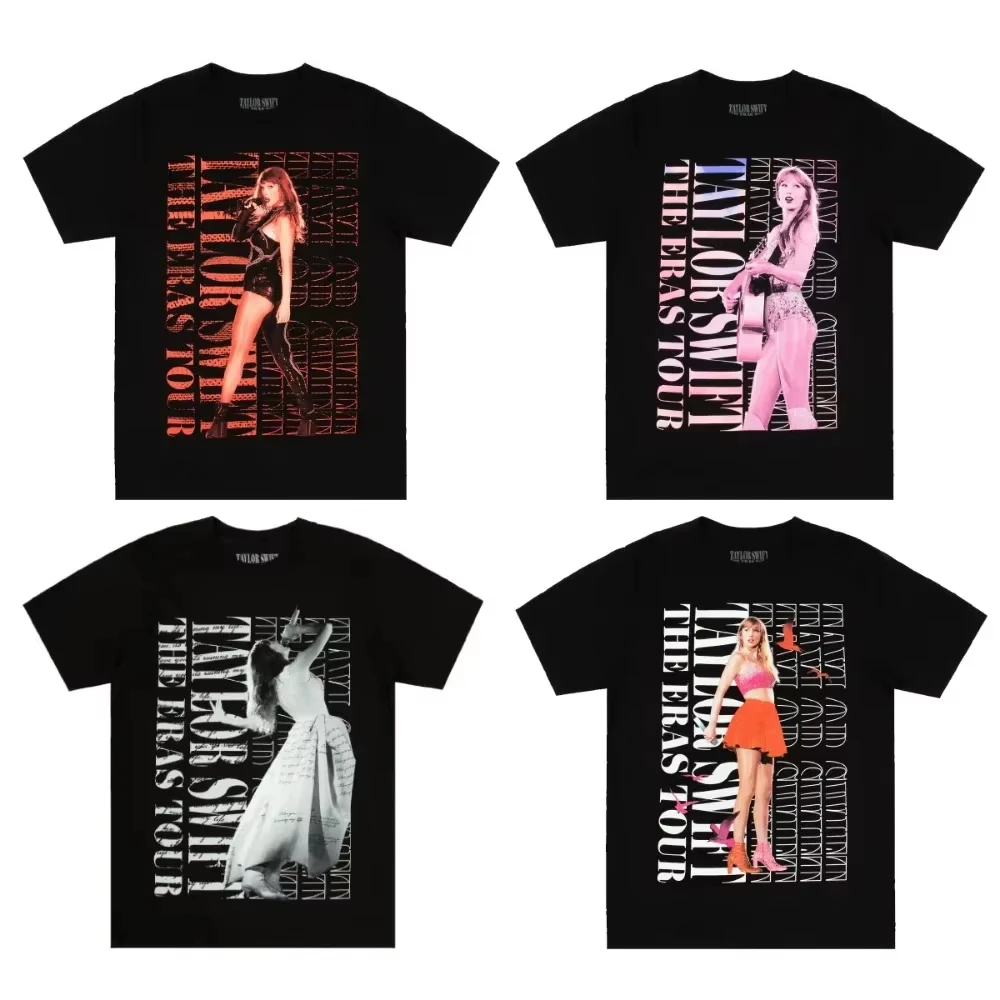 The Eras Tour 1989 Taylor's Version Live Photo T-Shirt Designer Short Sleeves Luxury Men Women Cotton Tshirt Tops Clothing