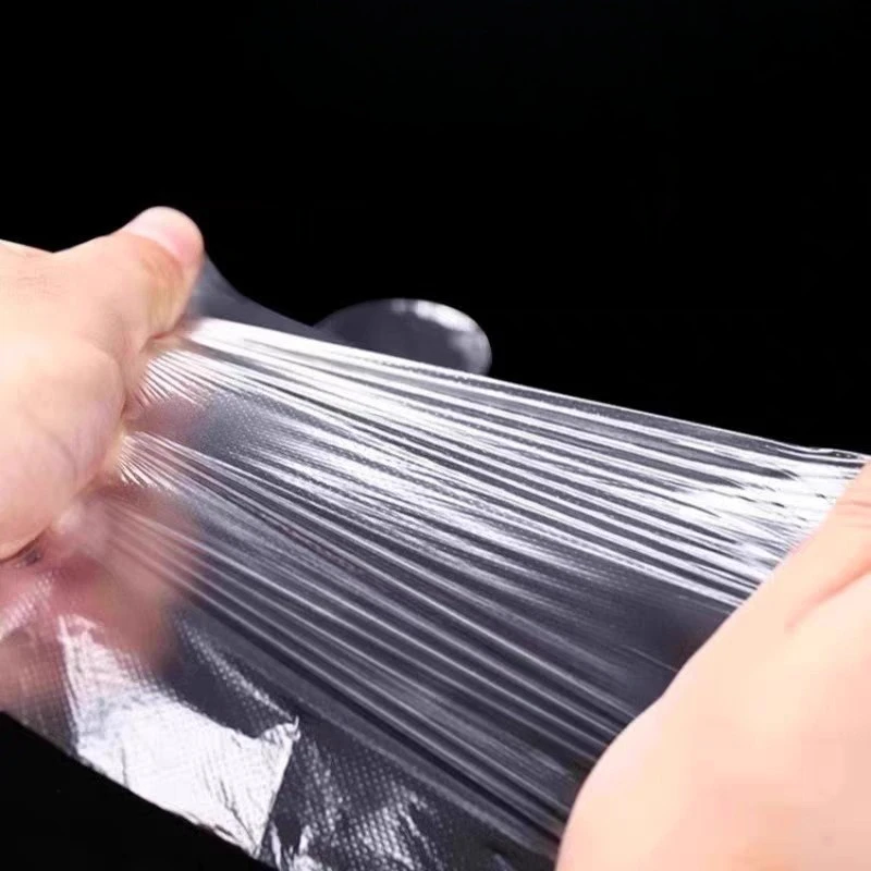 500 قطعة من القفازات الشفافة للاستعمال مرة واحدة من الدرجة الغذائية، مادة البولي ايثيلين، لوازم المطبخ خفيفة الوزن وصحية للتعامل مع قفازات الطعام #3