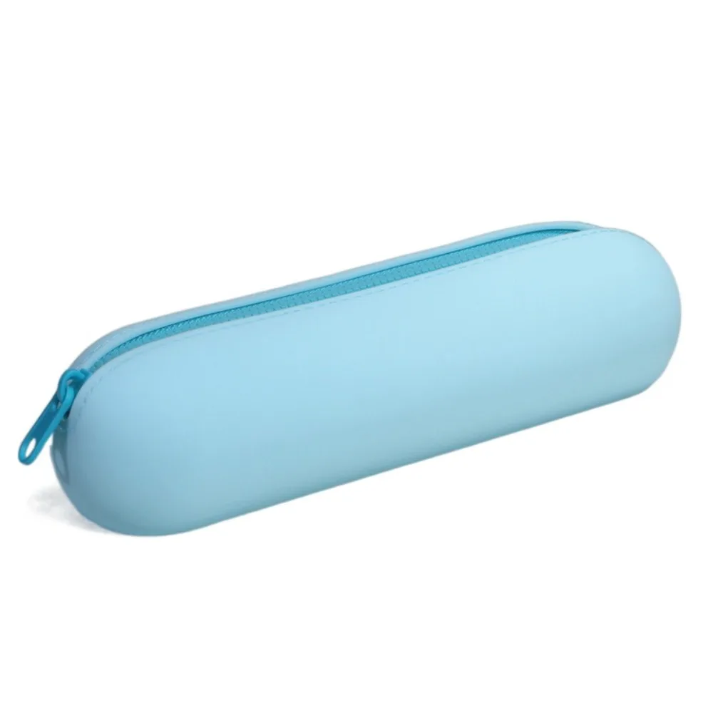 

Large capacity Straight Hair Comb Storage Bag Waterproof Zipper Silicone Pen Bag Soft Lightweight Cosmetics Storage Bag