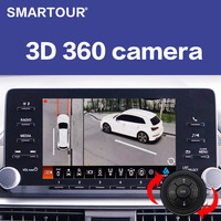 Smartour HD 1080P 3.5D 360 Degree Bird View Car System Cameras Car Parking Surround View Video Recorder DVR Monitor  AHD 4K