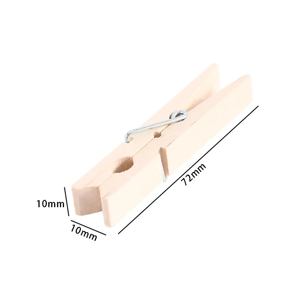 Multiufunction Office Wooden DIY Wedding School Craft Decoration Photo Clips Clothes Pegs Clothespin