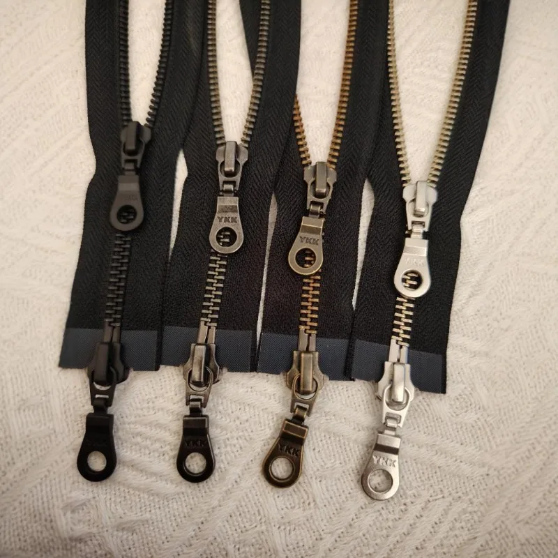 

5 # Металлическая молния Ykk от 70 до 100 см, двойная открытая, двусторонняя, черно-белая верхняя одежда, кожаная куртка, ремонт, швейные аксессуары для портного