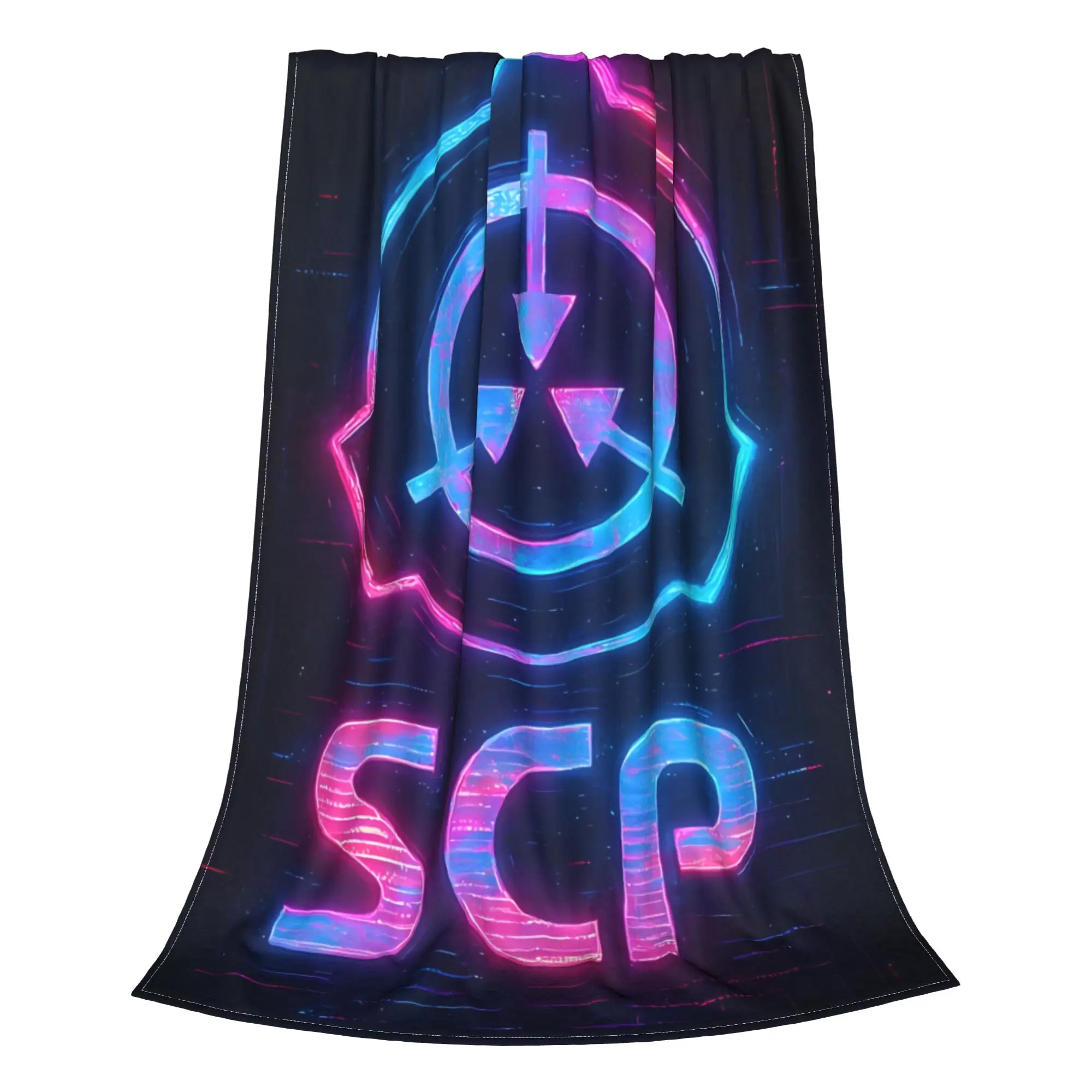 1PC PUNK Logo Futuristic SCP Foundation Home Room Decorations Winter Blankets For Adults Bedding Home Interior Sofa Knee