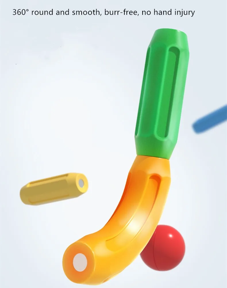 48PCS grote deeltjes DIY puzzel magnetische bouwstenen speelset Engelse geschenkdoos kerstcadeau voor jongens en meisjes