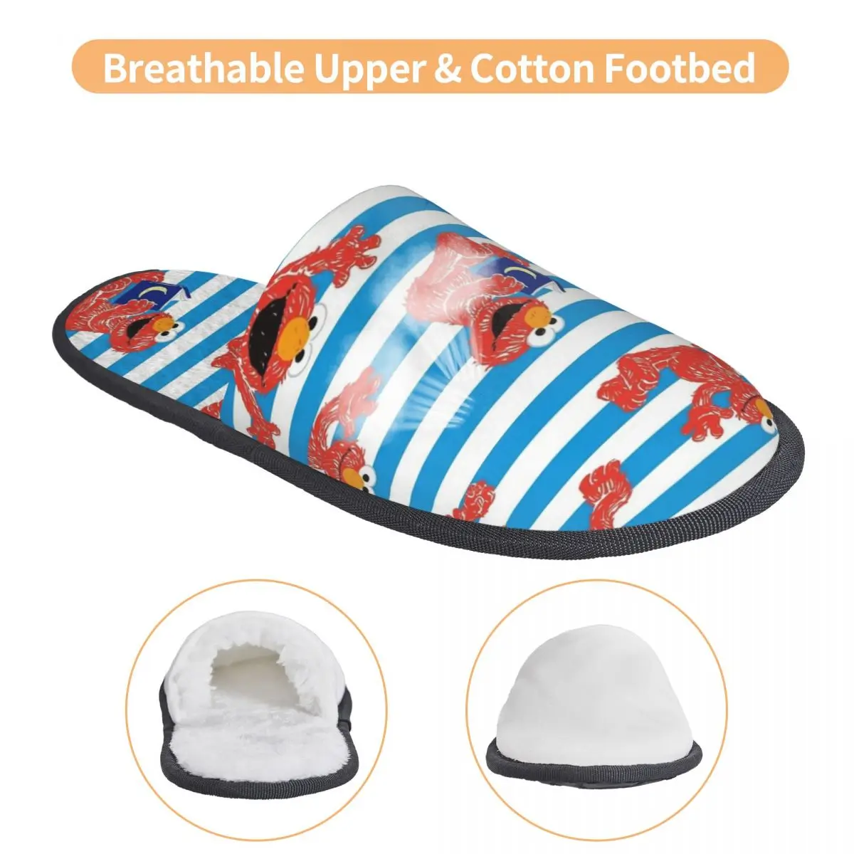 شبشب ضيوف مخصص لبرنامج كوكي مونستر للتلفزيون لغرفة النوم للنساء #3