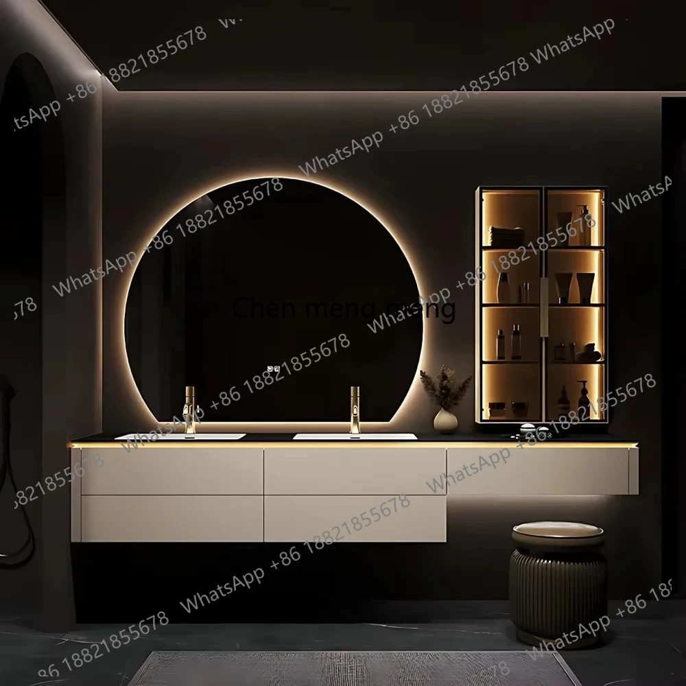 Bathroom Vanity With Sink Solid Wood Smart Home Improvement Furniture Fixture Bathroom Vanity Cabinet With Sink and Mirror 120cm