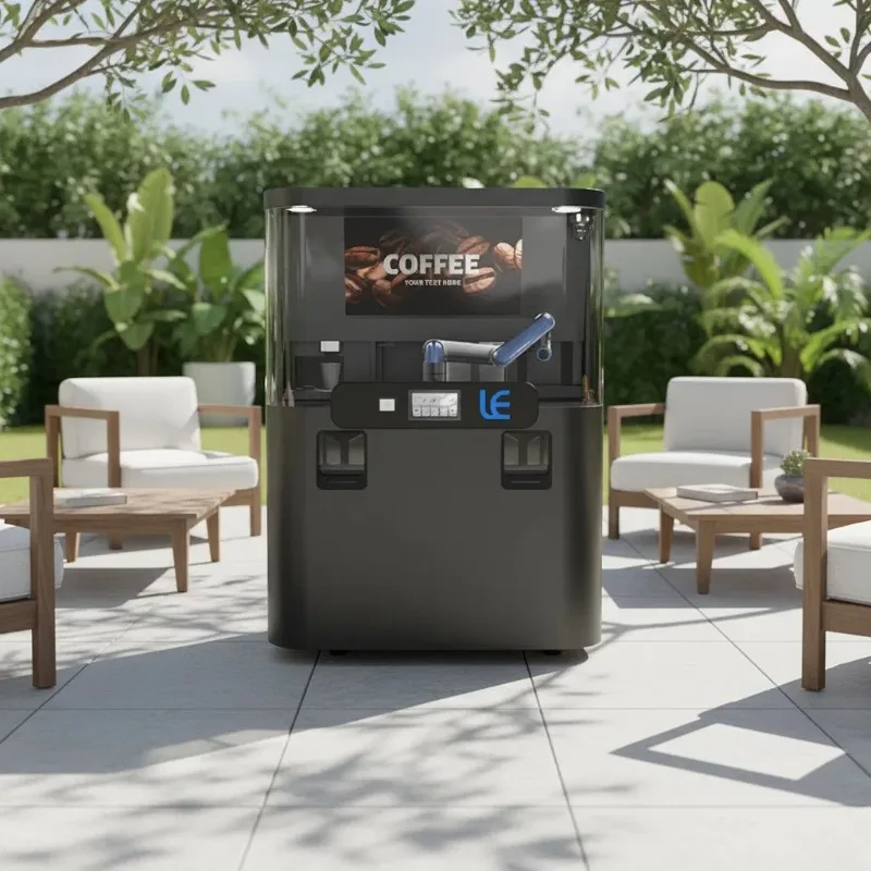 Robot Barista Commercial Bean to Cup Coffee Vending Machine with Fresh Milk Frothing Support Mdb Protocol