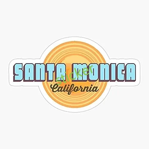 

Santa Monica Car Sticker Accessories Vinyl Car Styling Cover Waterproof Prevention Decor Car Bumper