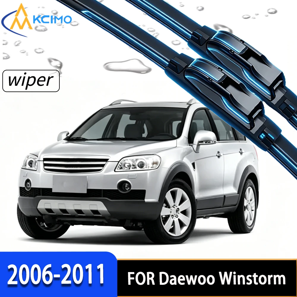 

Premium Front Windshield Wiper Blades with High-Density Rubber, Perfect Fit for Daewoo Winstorm 2006-2011