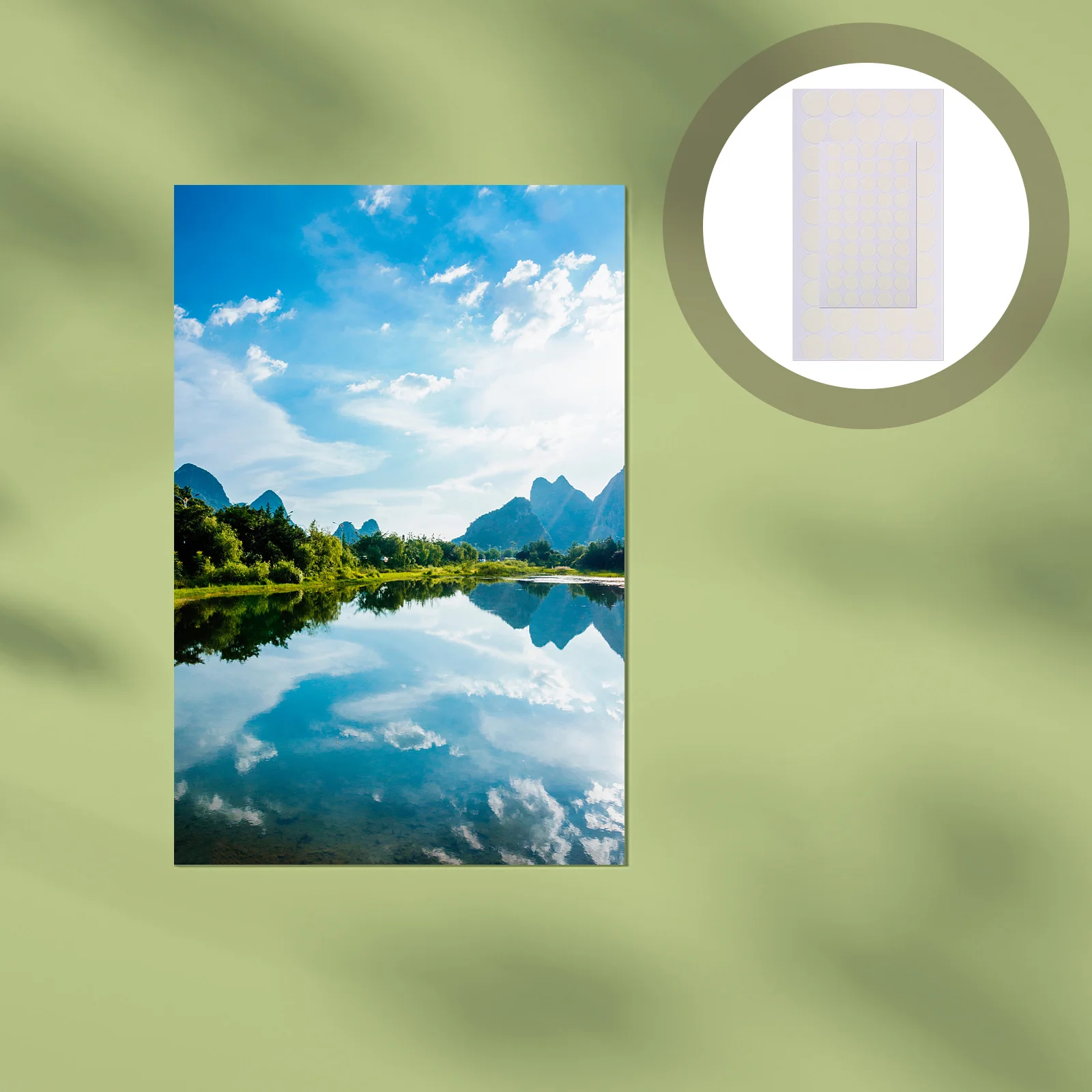 

200Pcs Double Sided Transparent Dot Stickers High Adhesion Clear Acrylic Round for Photos Posters Wedding