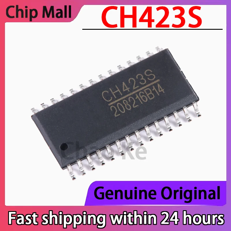 10PCS Genuine CH423S CH423 Patch SOP-28 Two-wire Remote I/O Expansion Chip