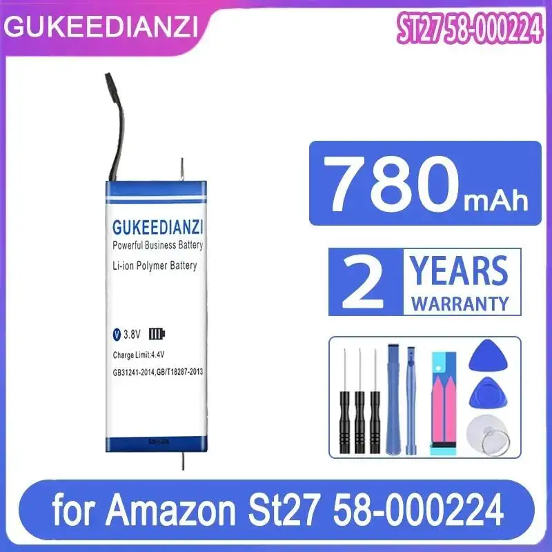 

Аккумулятор для планшета с хорошей работой при низких температурах для Amazon St27 58-000224, стабильный, 780 мАч