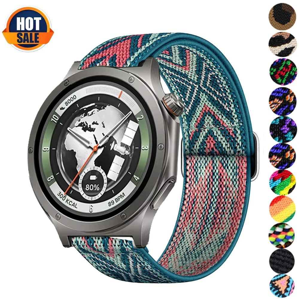 Bracelet en Nylon pour montre connectée oneplus 4 3 2r 2 46mm, accessoires, Bracelet élastique réglable, correa Oneplus Watch Lite