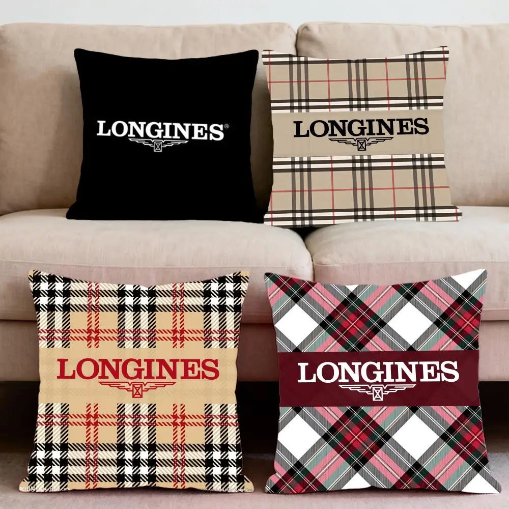 

Классический брендовый чехол для подушки L-Longines, комфортная двусторонняя подушка премиум-класса - дизайн «два в одном» для любого интерьера комнаты и автомобиля