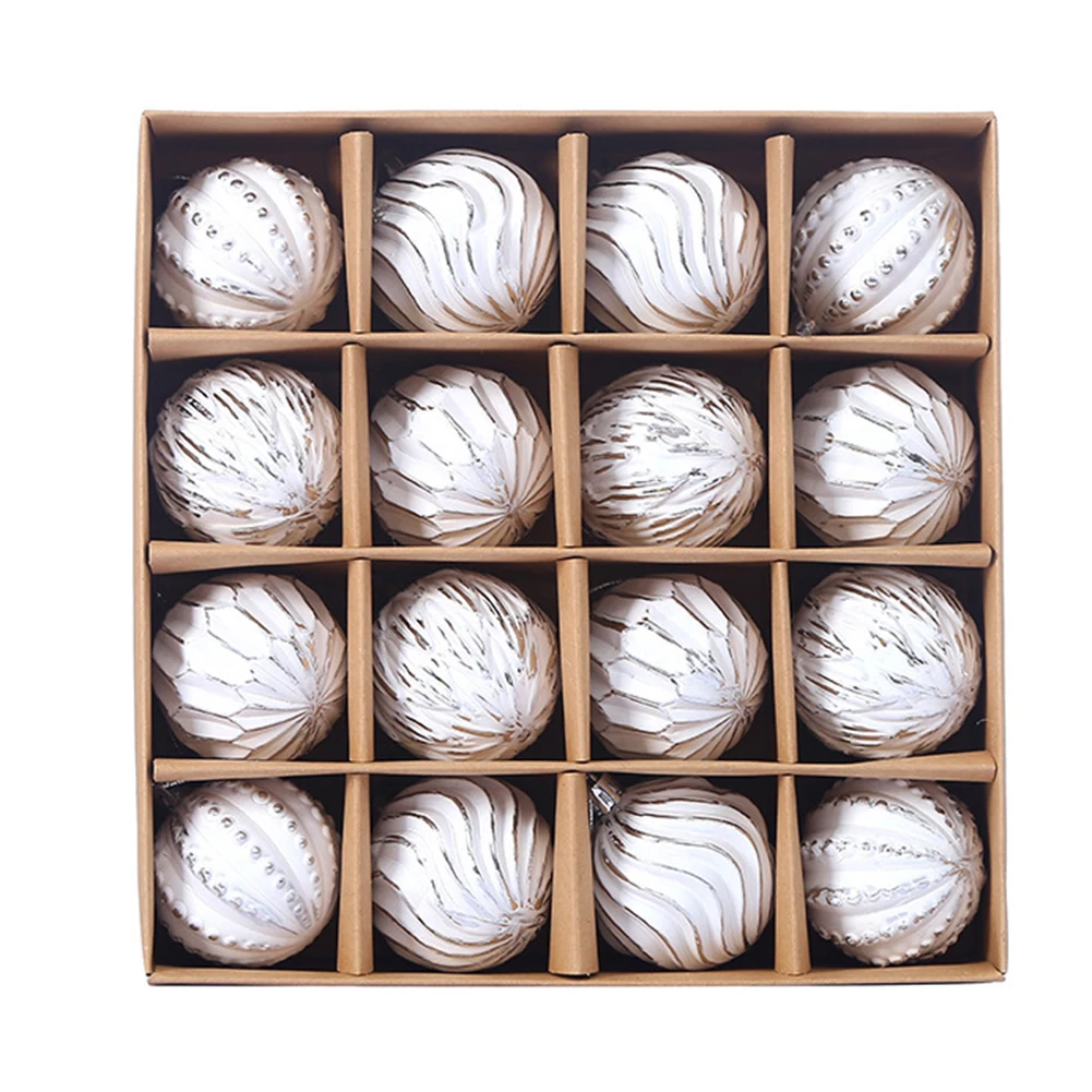 Ball Paintings Christmas Ornaments Set Christmas Ball Set 6 Cm Diameter Christmas Decorations Christmas Present