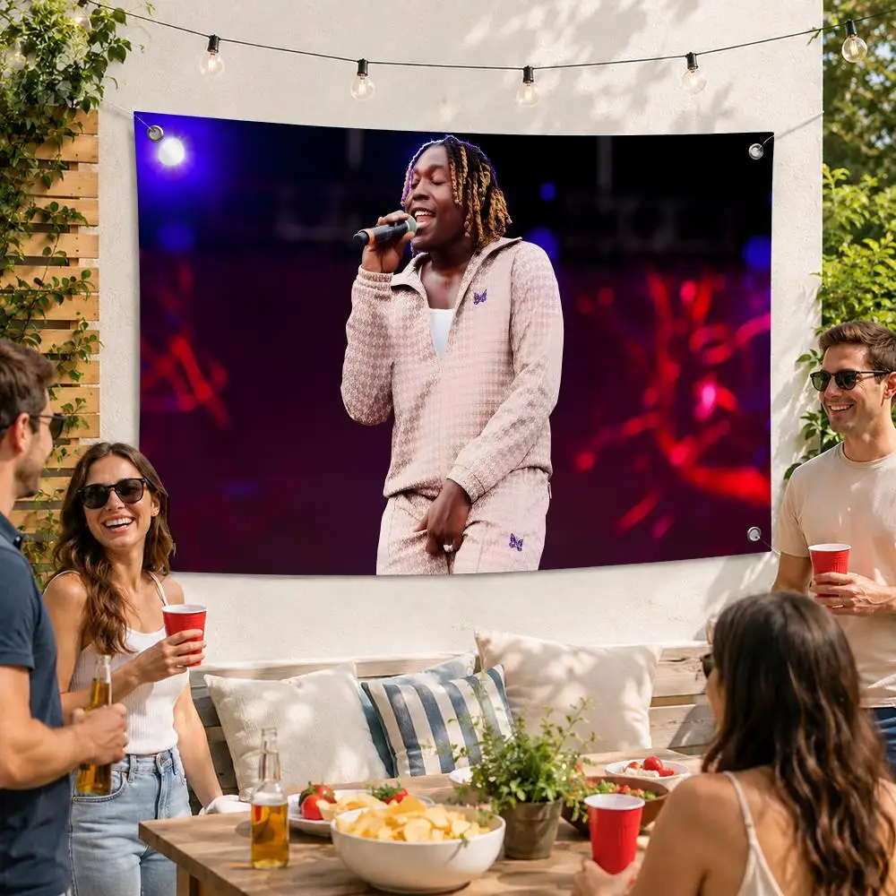 Singer D-Don Toliver Flags For Outdoor Party Home Living Room Bar Bedroom Decoration Soft Durable Tapestry Skin-friendly