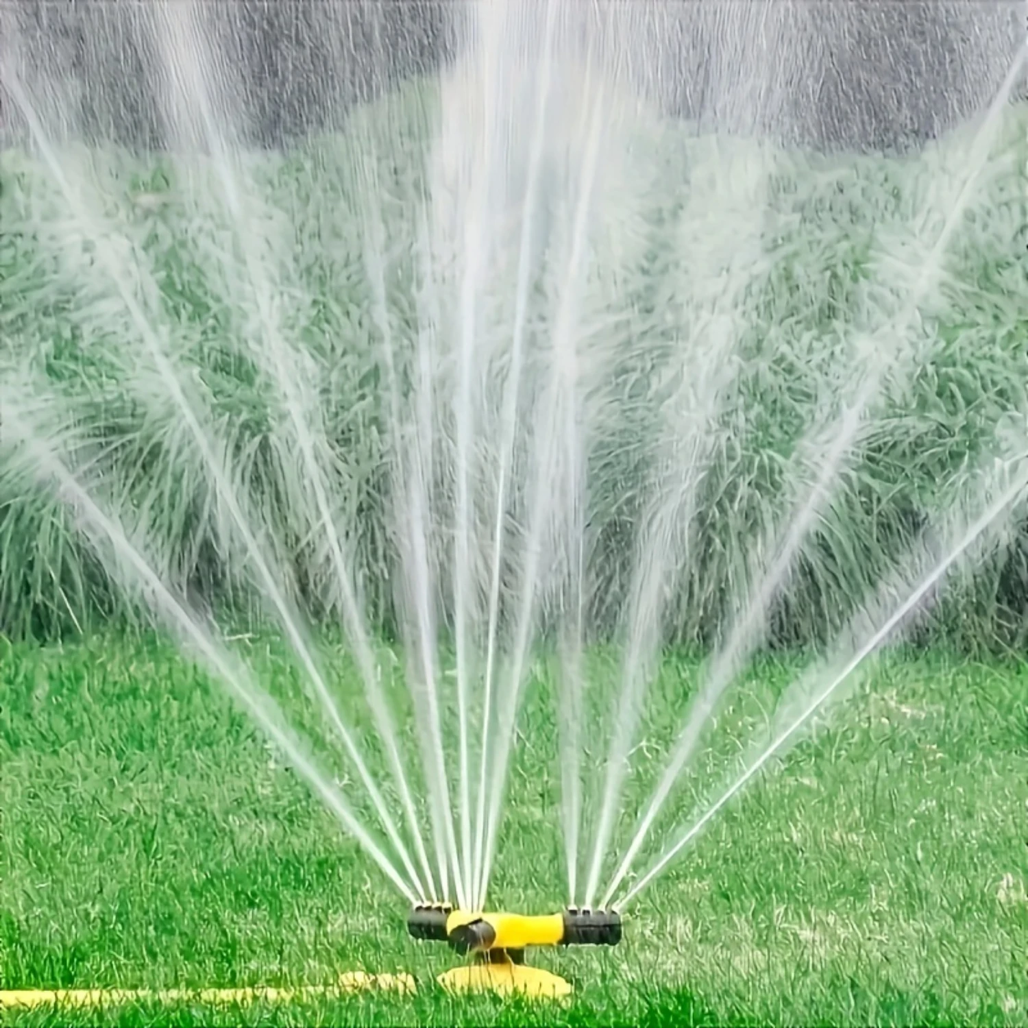 

Lawn Automatic Sprinkler, ° Rotating Water Sprayer/ Sprinkler, 3 Manual Adjustment Rotating Arms Combinable With Multiple Angle