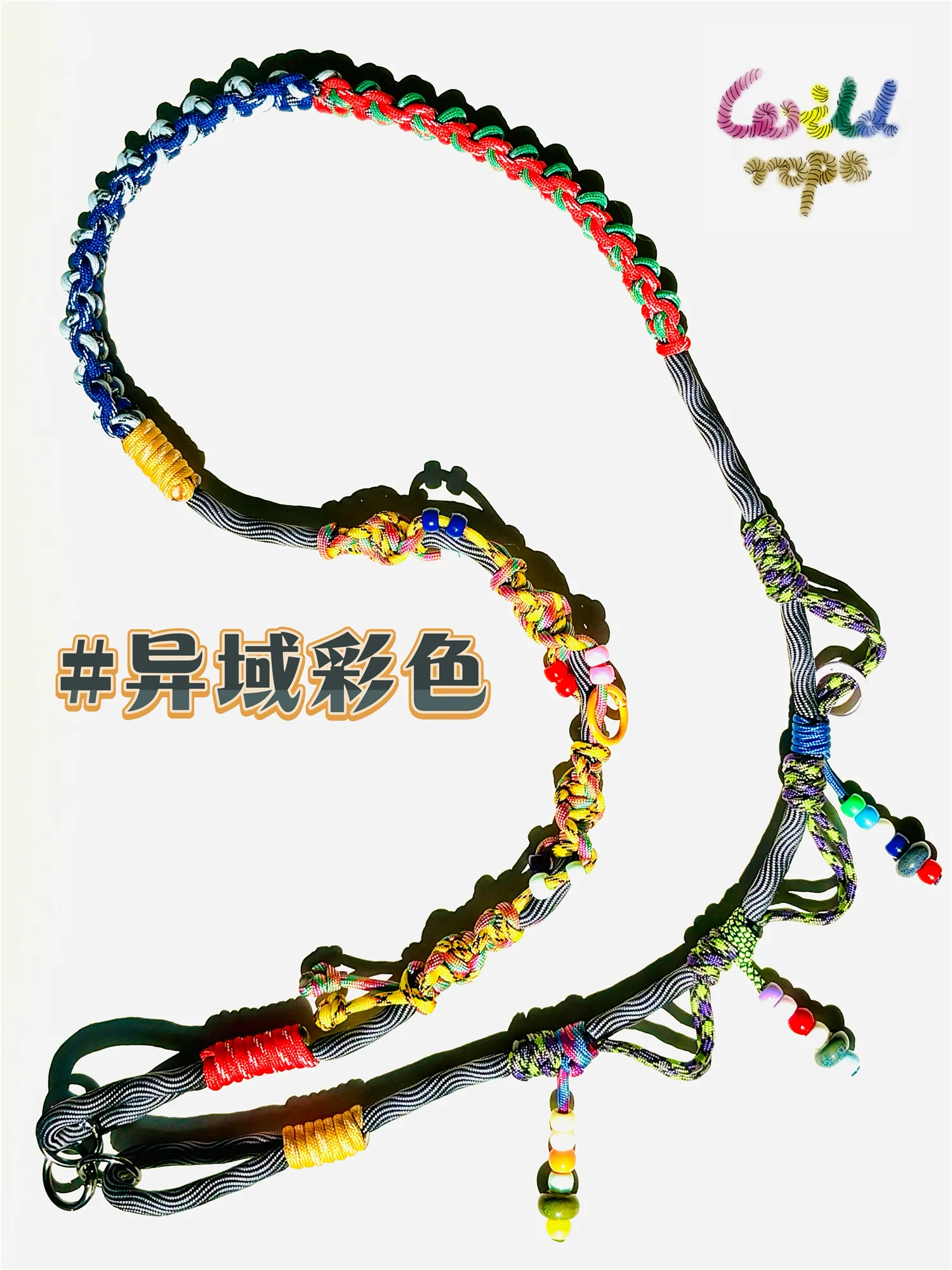 Multicolor Hand-woven Functional Replacement Bag Strap Adjustable Anti-lost Camera Phone Lanyard Shoulder Strap Accessories