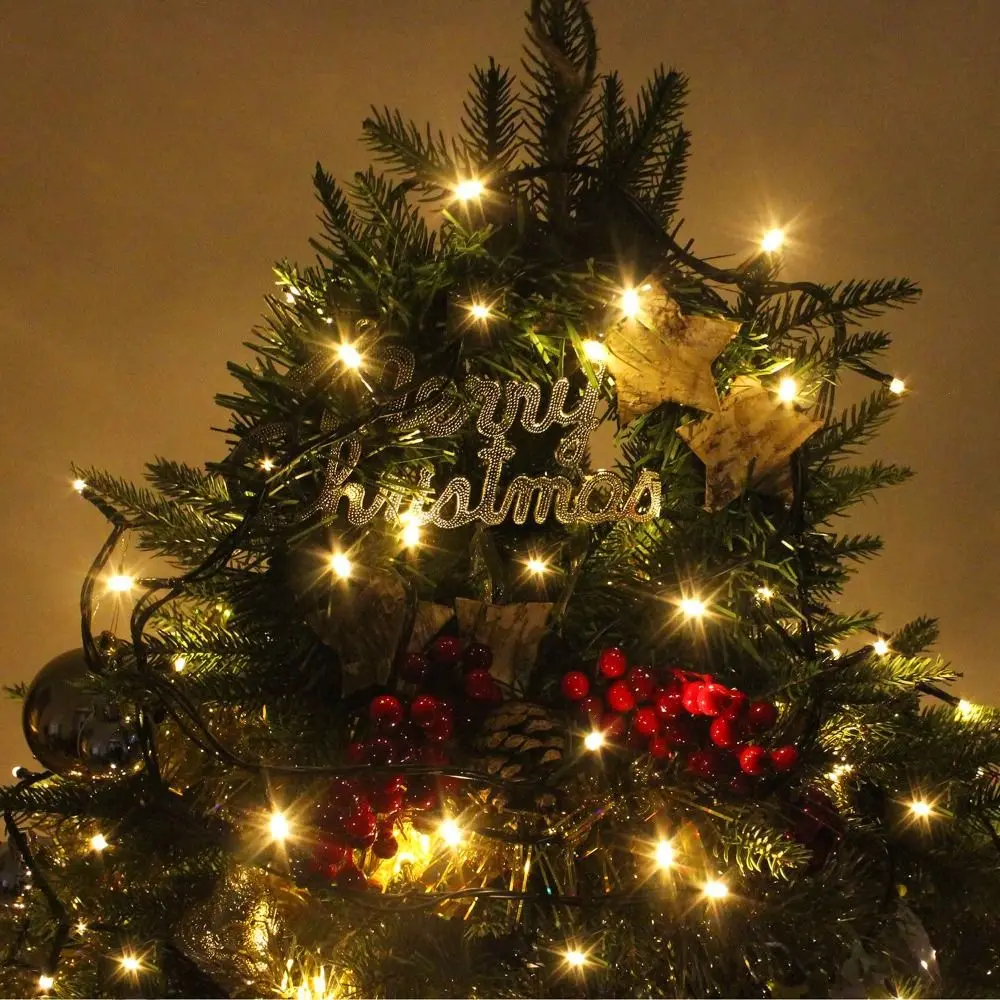 8 Flashing Modes LED Firecracker Lights Remote Controlled Copper Wire Design Copper Wire Lights Energy Saving Firecracker Style