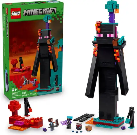 LEGO 21279 Minecraft Series: Last Shadow Tower Puzzle Building Block Toy Set for Boys and Girls Gifts