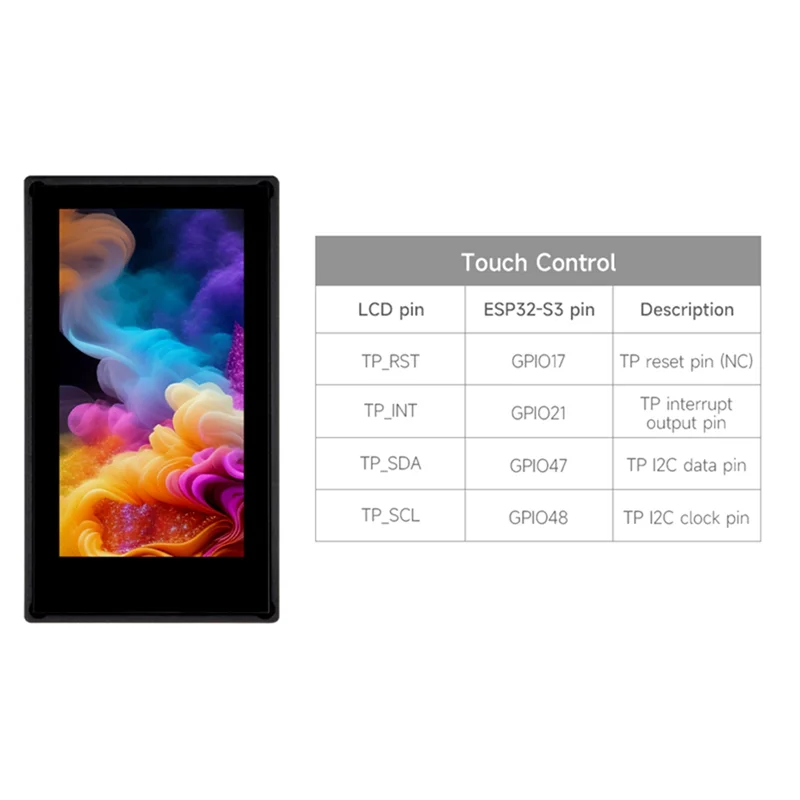 -A15I ESP32-S3 Touch Screen da 1,9 pollici Scheda di sviluppo ESP32-S3 Processore dual-core LX7 a 32 bit