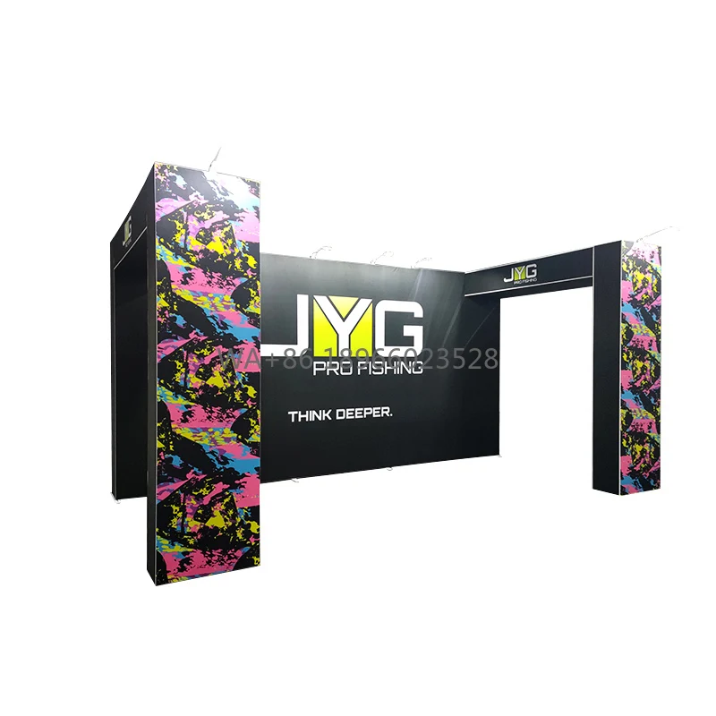 SEG Portable Folding Modular Custom Graphic 10x20 Exhibition Trade Show Booth Display with Arch