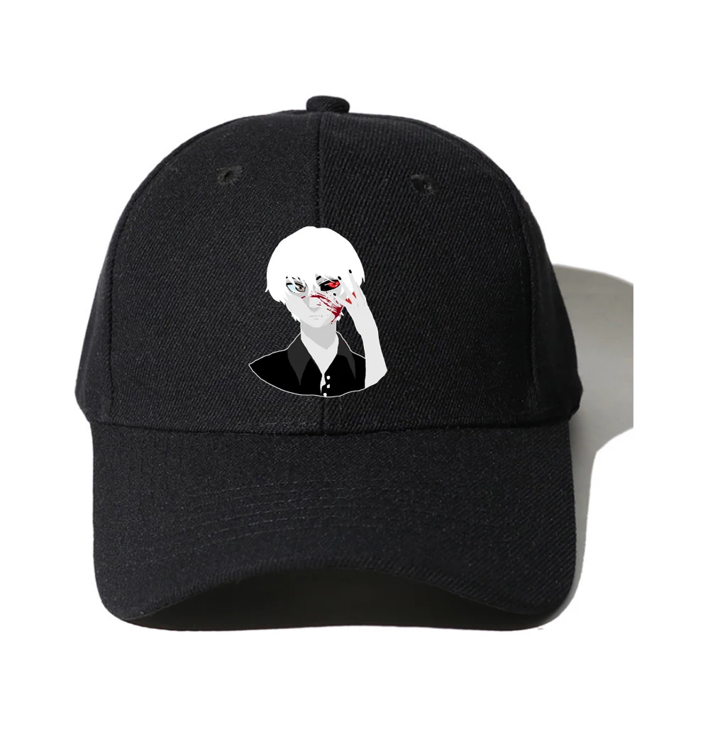 

Teenagers Hip Hop Caps Baseball Cap Spring Autumn Men Snapback Dad Hat Baseball Cap for aniem Tokyo Ghoul Cartoon Hat