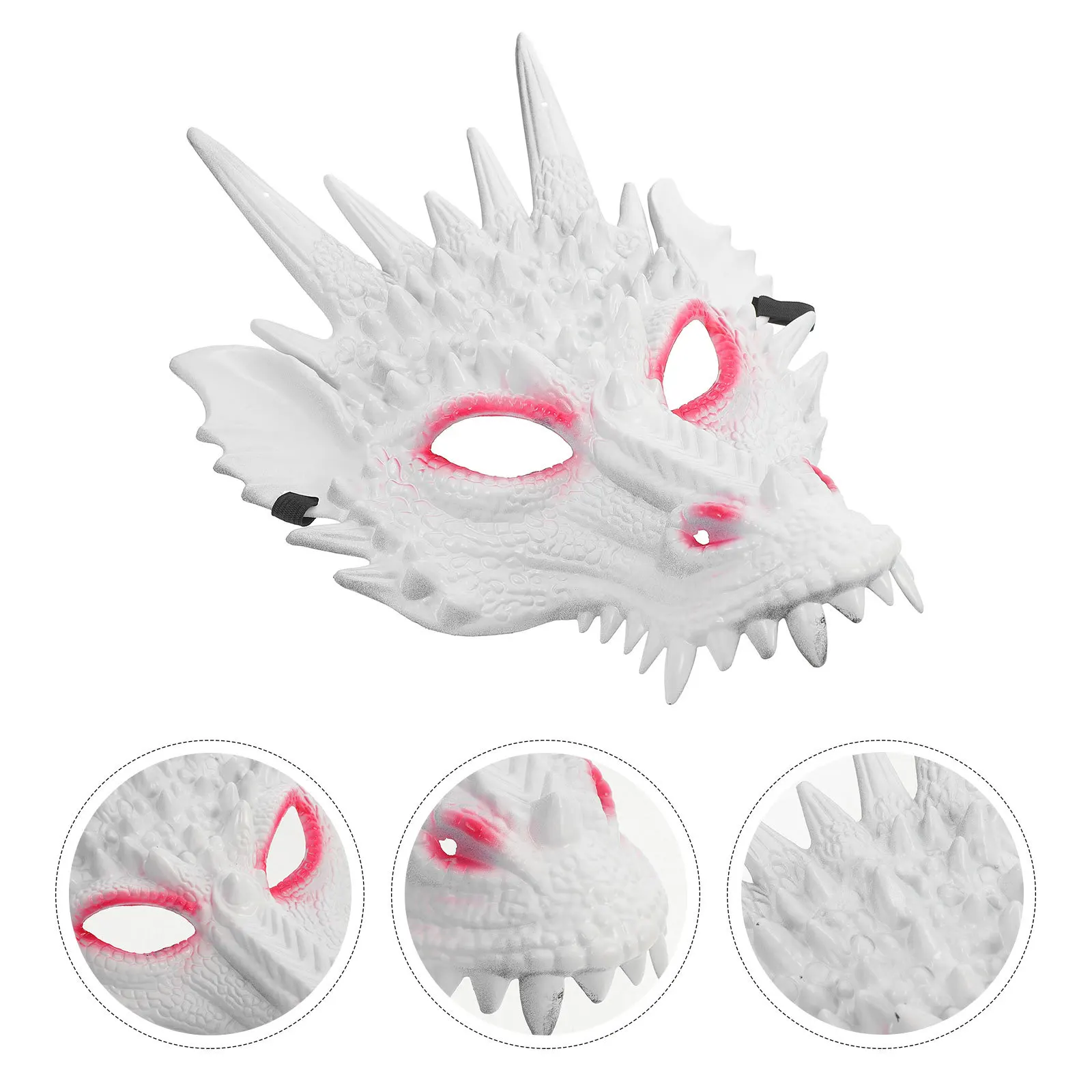 Cool Dragon Mask Cosplay Dragon Head Mask Lightweight Reusable Party Carnival Halloween Costume Accessory