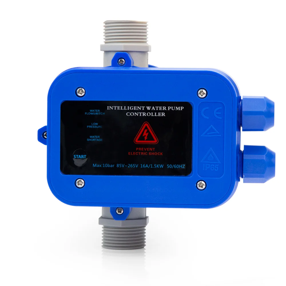 Inteligentny sterownik pompy wody wysokiej jakości elektroniczny przełącznik przepływu wody przełącznik ciśnieniowy pompy wody 220V 1,1 kW 10bar G1Thread