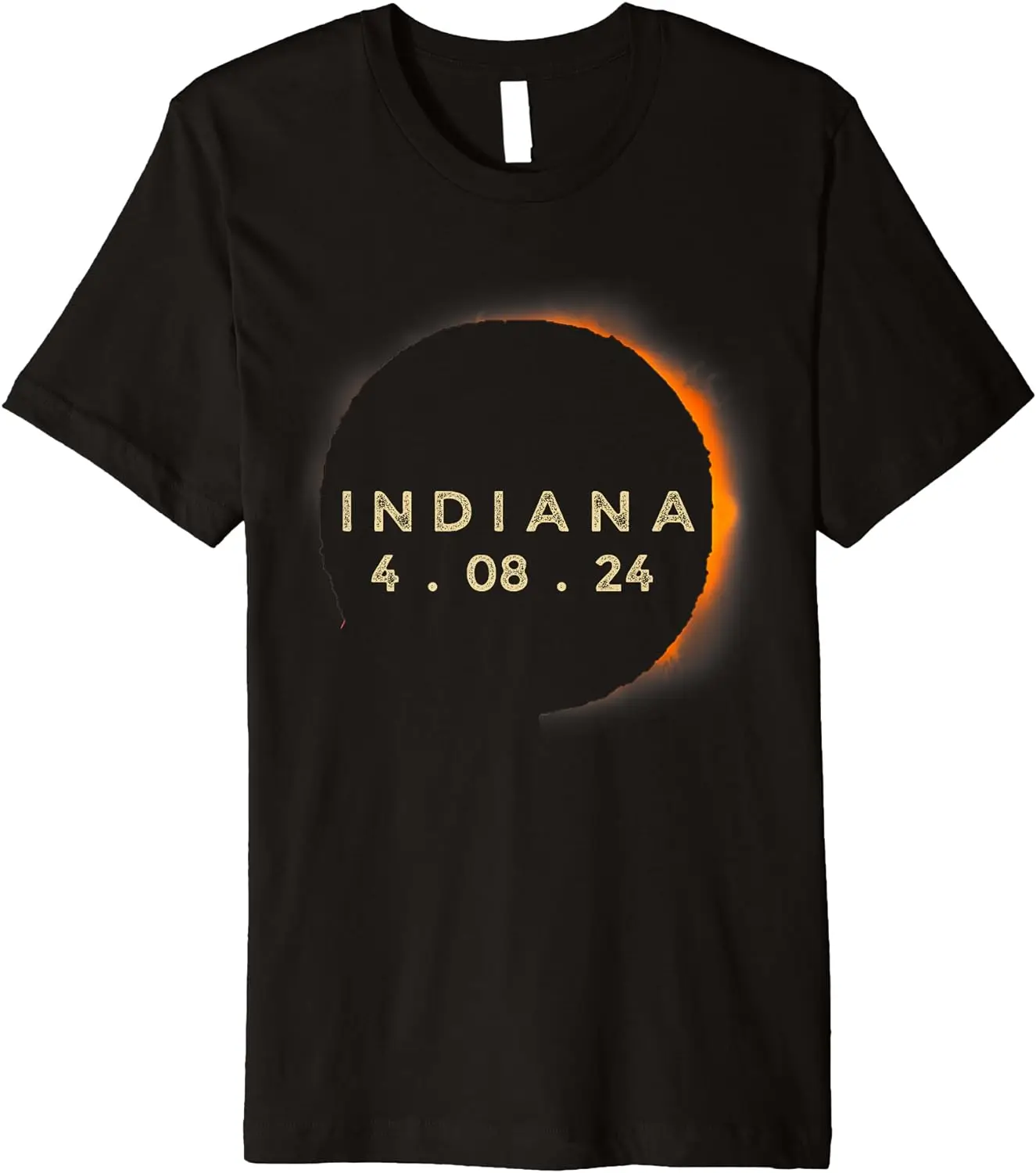 Solar Eclipse 2024 Indiana Total Eclipse America Graphic Premium T-Shirt