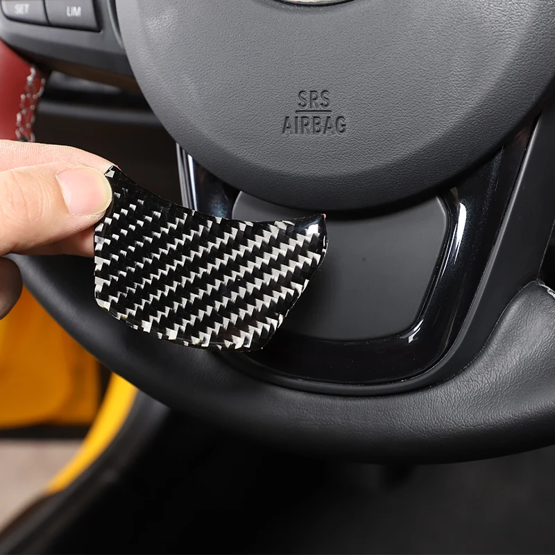 

For Toyota Supra GR A90 2019-2022 Car Modeling Soft Carbon Fiber Steering Wheel Sticker Interior Modification Accessories