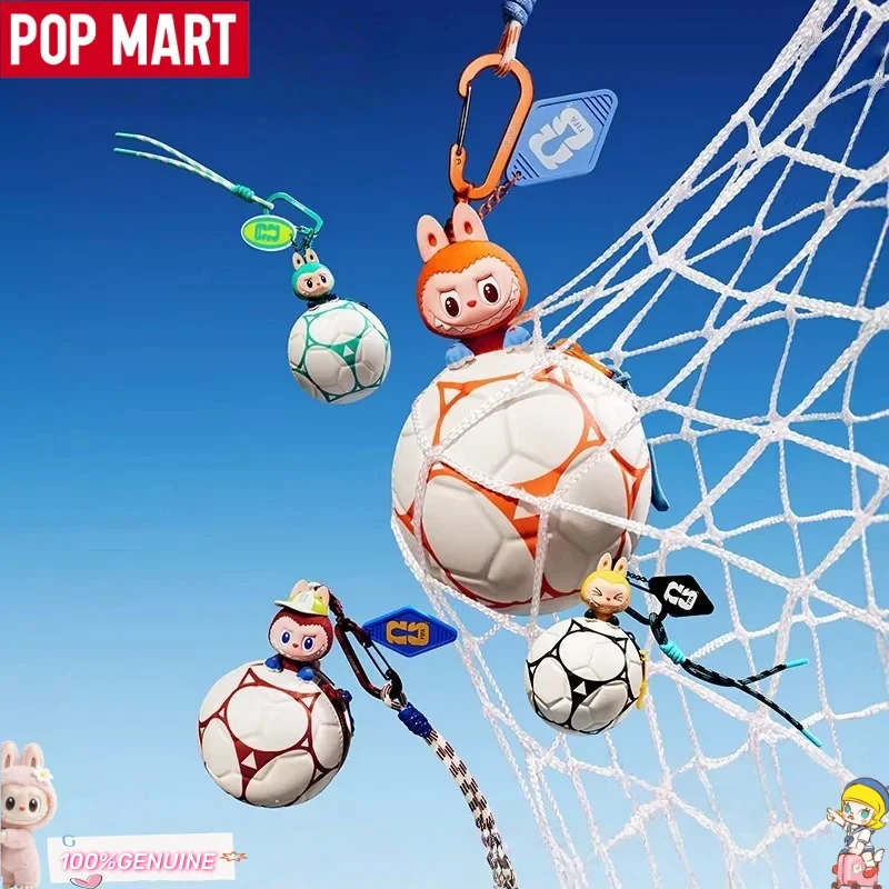 

POPMART THE MONSTERS FIFA Series Оригинальная мини-футбольная сумка-сюрприз, милая игрушка, брелок-подвеска Labubu, атрибутика для любителей аниме