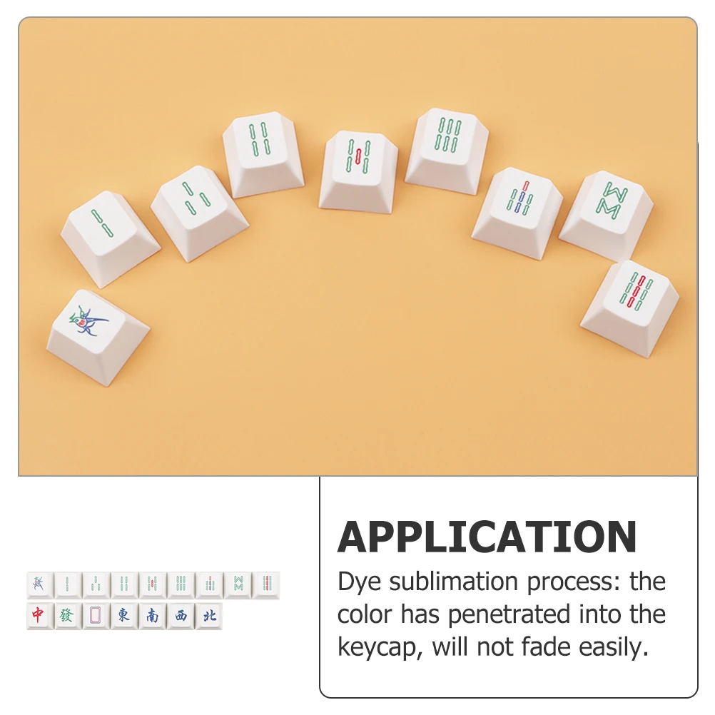 

16Pcs R4 Height Pbt Key Caps Dye Sublimation Fade Resistant Sturdy Safe Replacement for Mechanical Keyboard Key Caps