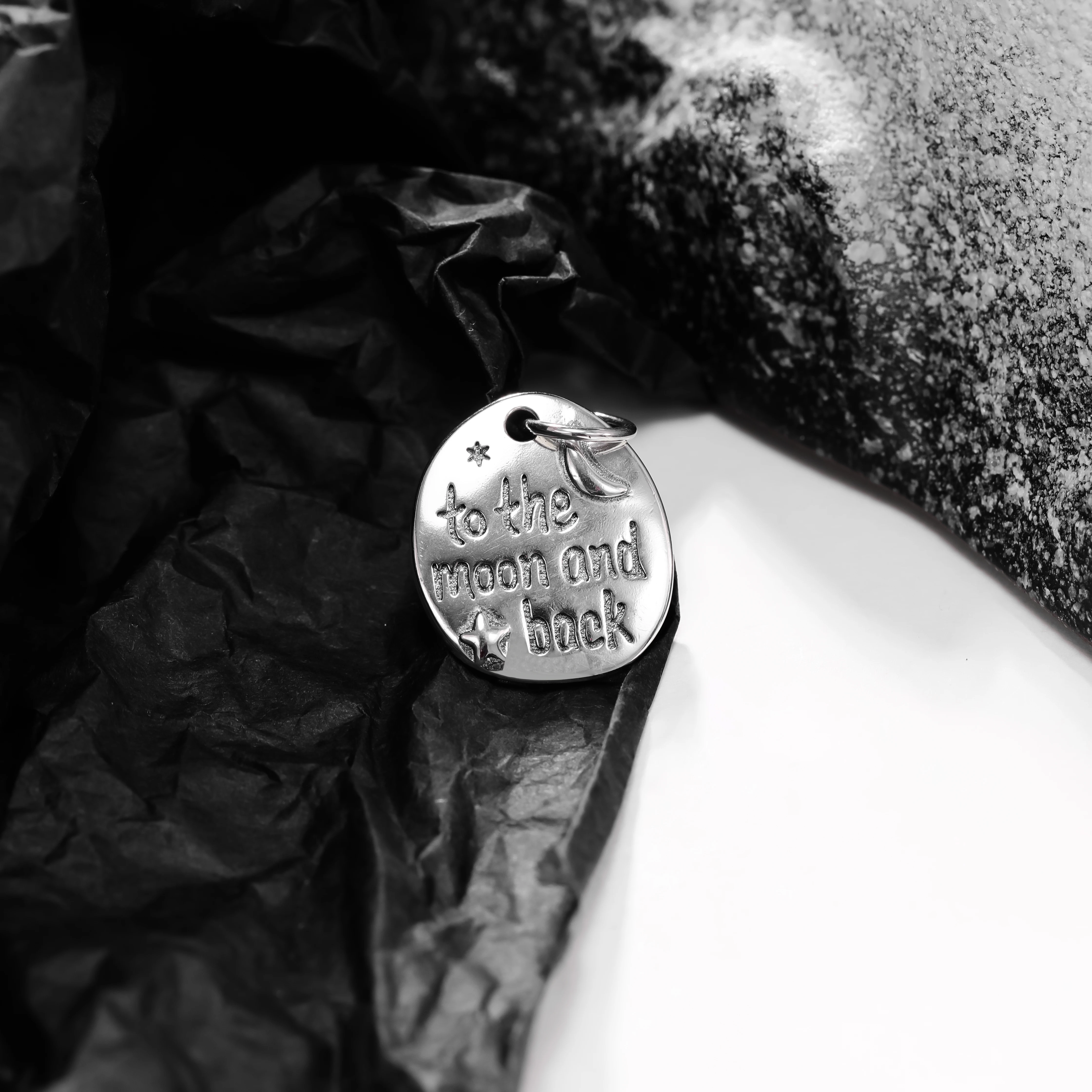 

DJ013 genuine 925 sterling silver exquisite fashion DIY silver jewelry "To and from the moon" pendant