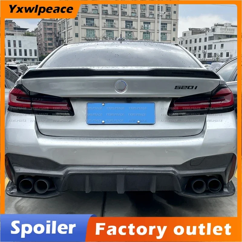 For BMW 5 Series G30 F90 M5 2018-2022 Spoiler ABS Material PRO Style Rear Trunk Lip Spoiler Wing Body Kit Accessories