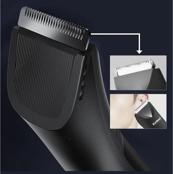 Kemei KM-1838 Multi functional Professional Men's Electric Shaver with USB Charging Base for Hair Cutting and Hair Removal