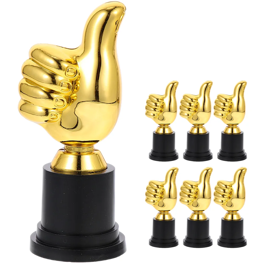 

Kids Awesome Trophy Thumb Shaped Sports Kids Award Creative Trophy Cup Decorative Trophy Model for Kids Sports Award