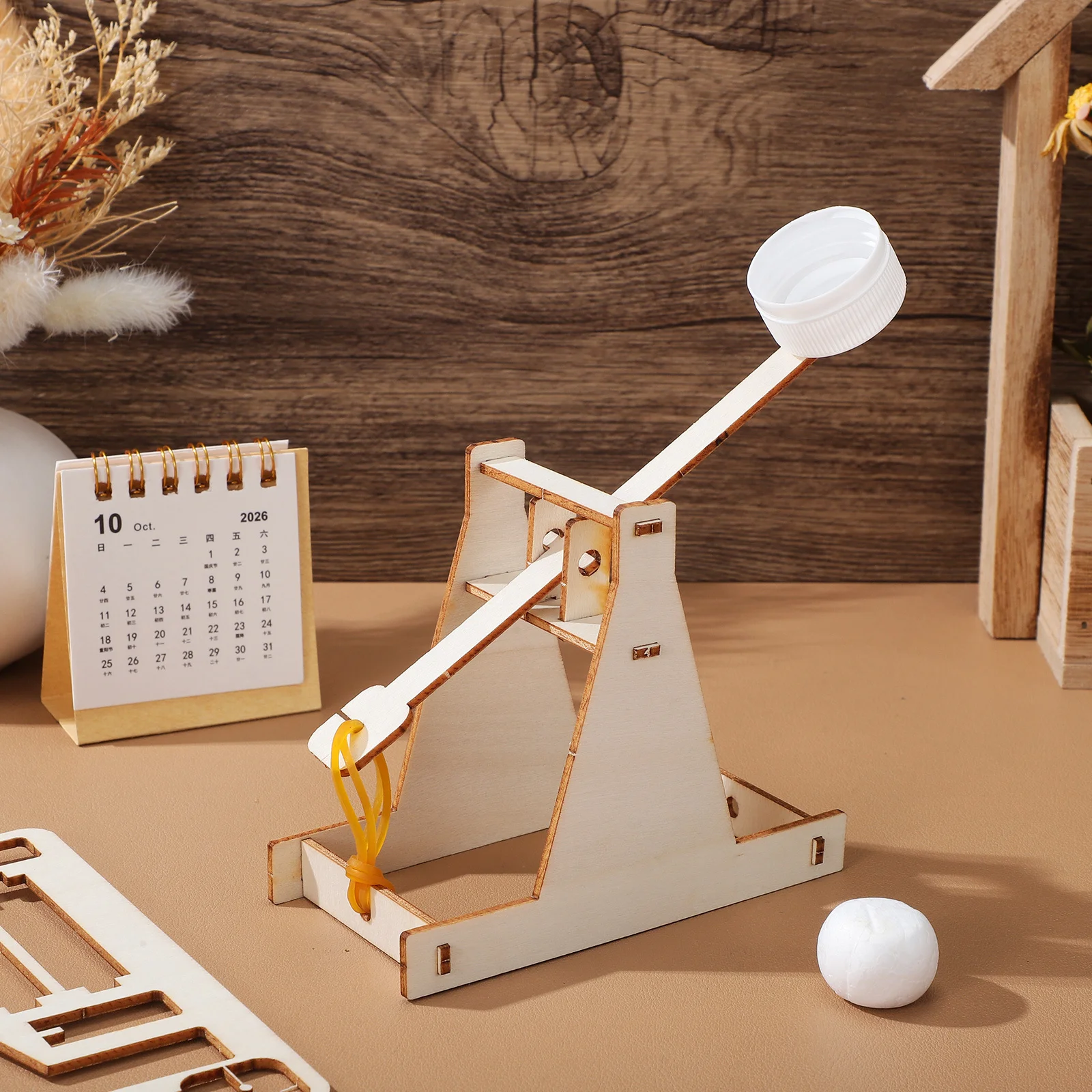 Zestaw do samodzielnego montażu katapulty, drewniany zestaw inżynieryjny dla dzieci, kreatywne zajęcie, starożytna maszyna do obózowania, edukacyjny.